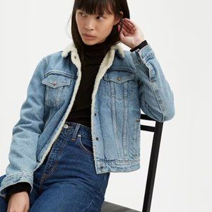 Like New: Levi's Sherpa Light Denim Jacket